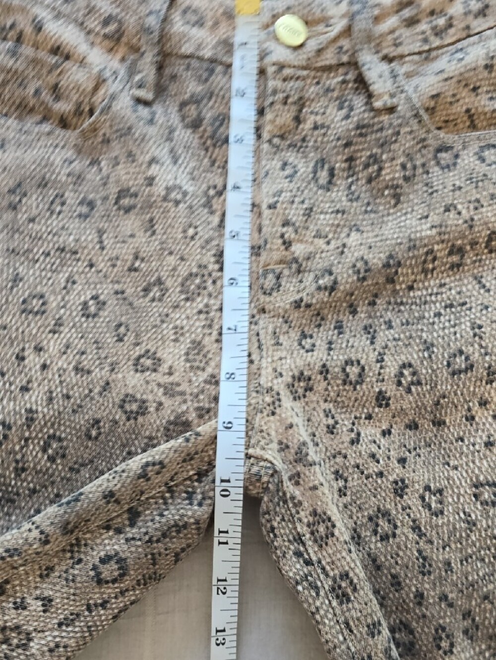 Frame Denim Le Crop Snake Print Denim Women's Size 25 - Picture 11 of 15